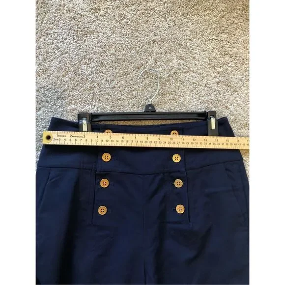 Lauren Ralph Lauren Women’s Navy Blue Sailor Style Dress Pants Size 8 - Picture 8 of 10